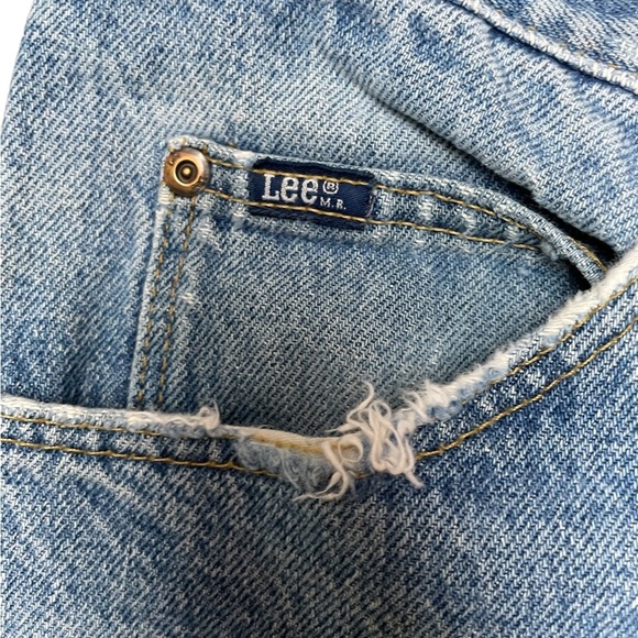 Vintage Lee Mens Jeans Regular fit straight leg high rise cotton jeans 34x32 - Picture 3 of 7